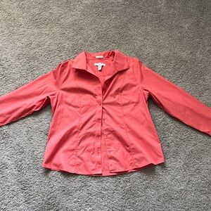 Chico's Vibrant Coral Shirt